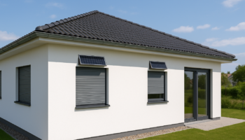 maison volet roulant solaire